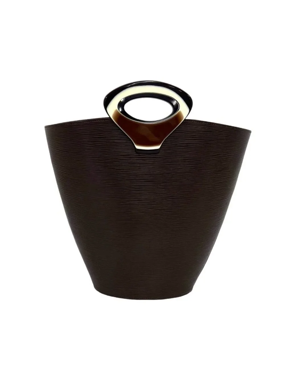 Louis Vuitton Vintage Nocturne Epi Leather Handle Tote Bag Mocha